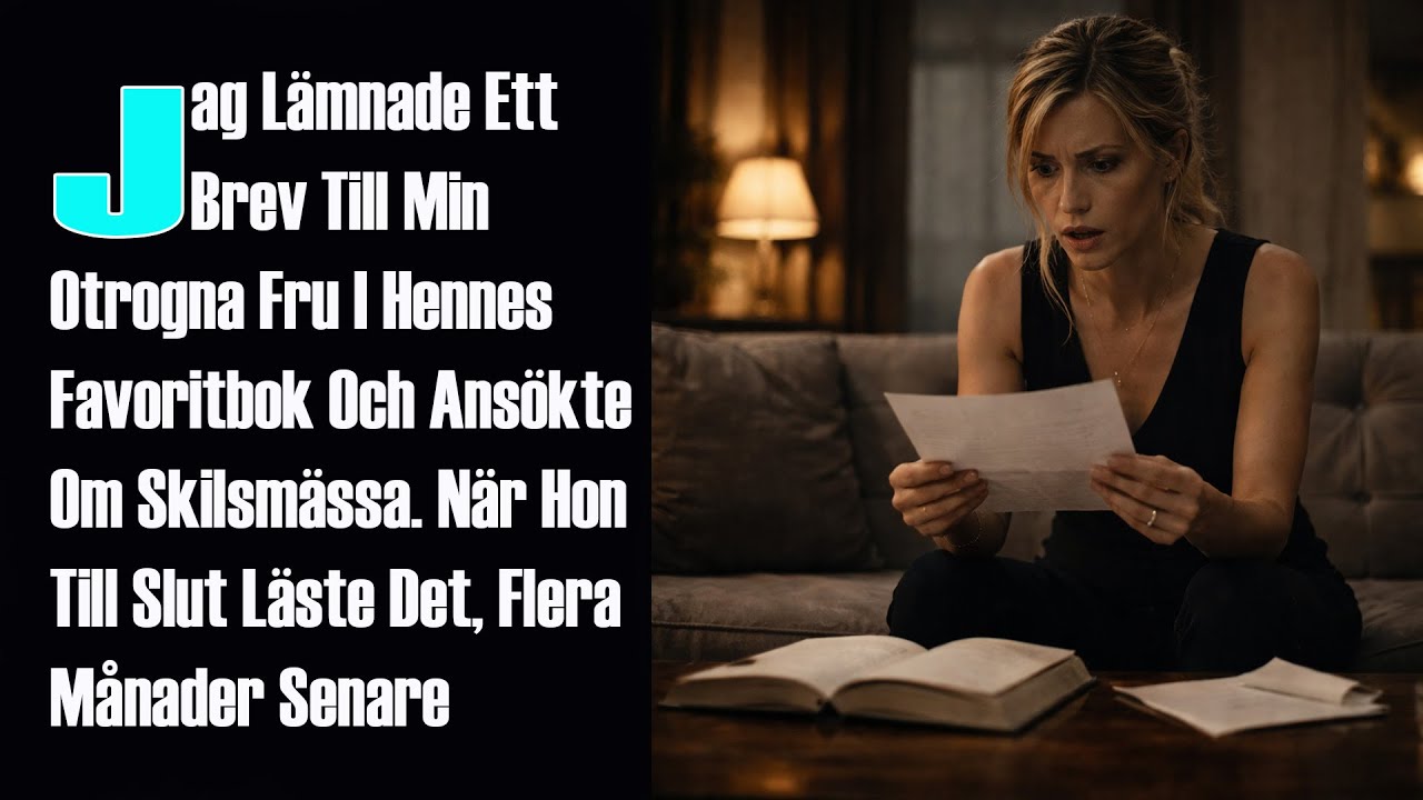 Jag Lämnade Ett Brev Till Min Otrogna Fru I Hennes Favoritbok Och Ansökte Om Skilsmässa...