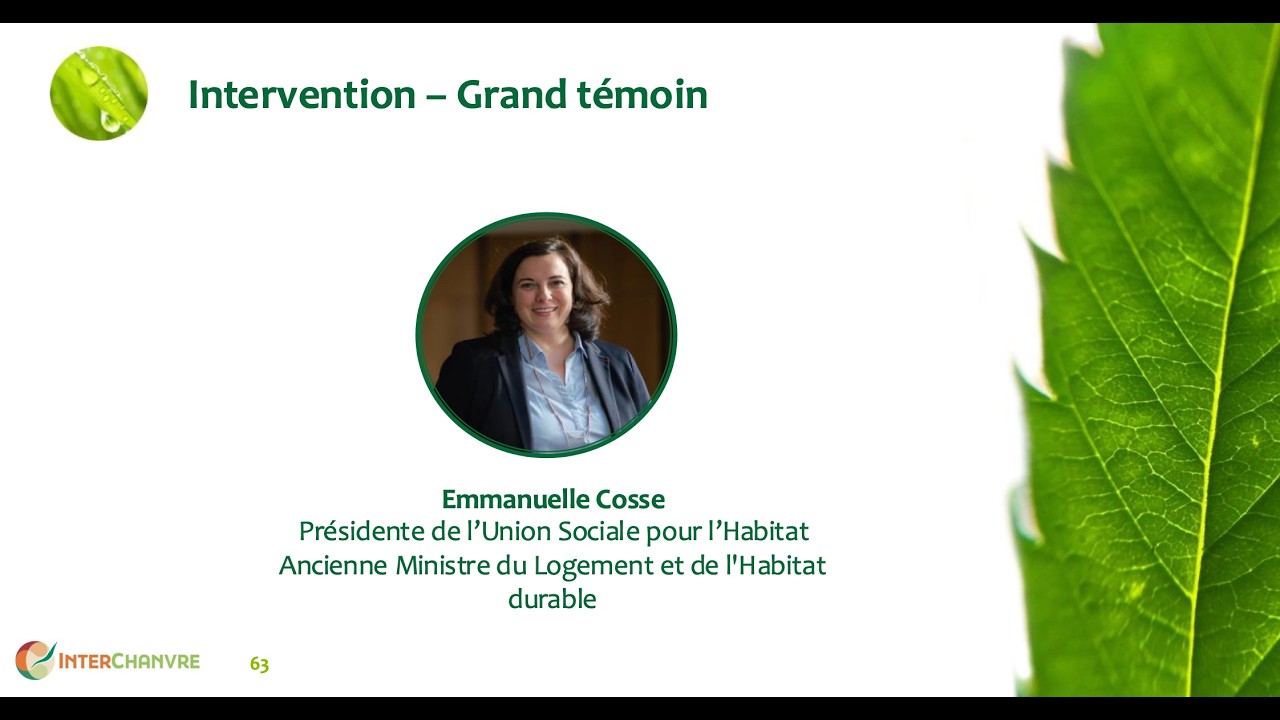Le logement social face au défi des écomatériaux | Emmanuelle Cosse – All Hemp 2026