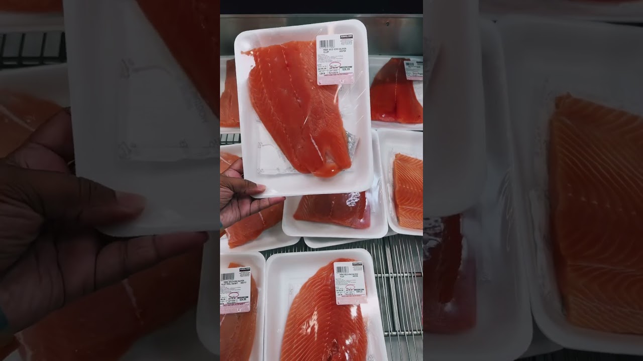 SHOP WITH🎤 WHIT🛒FOR KING SALMON🍣AT COSTCO