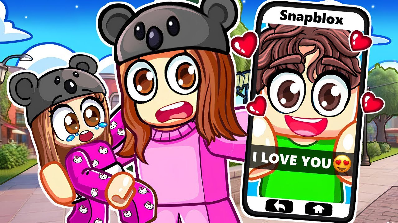 У малыша АНГЕЛА есть ЖУТКИЙ СТАЛКЕР в Roblox SNAPCHAT!