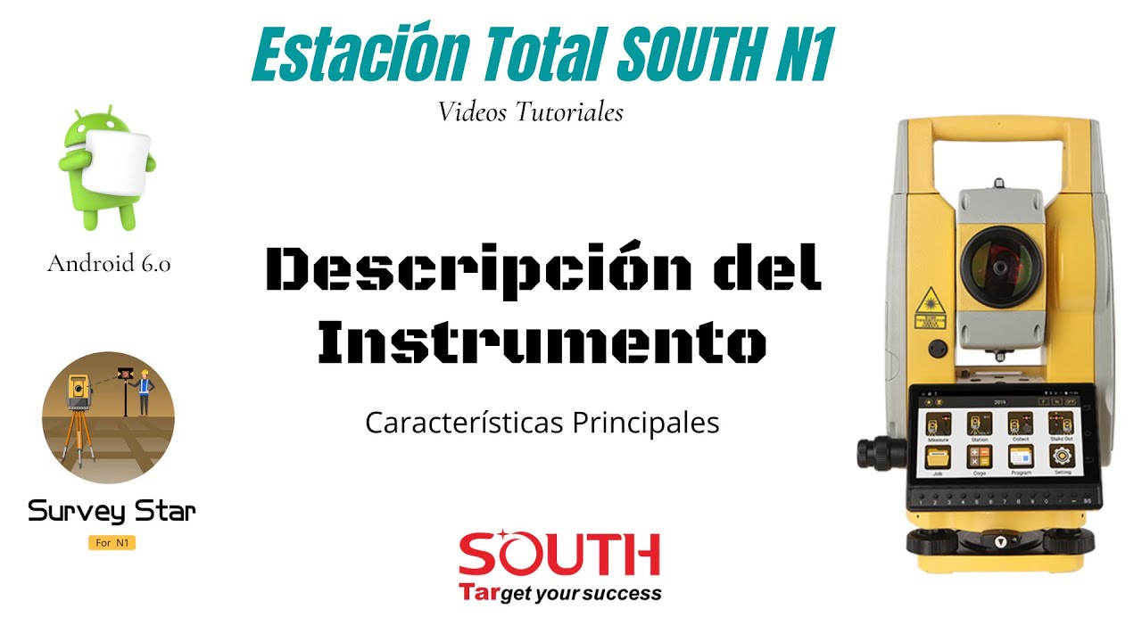 1.- Estación Total SOUTH N1- Descripción del Instrumento