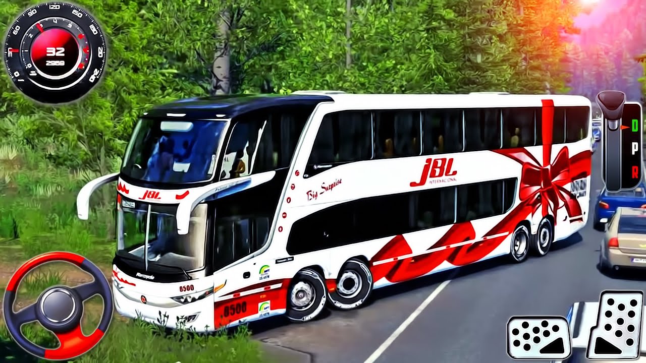 US Coach Bus Driving Simulator 2024 - Real Offroad Bus Drive 3D - Android GamePlay #2