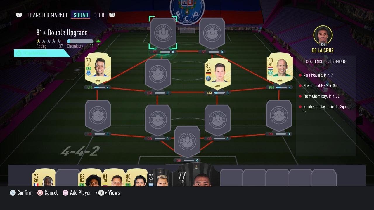 FIFA 21- 81+ double upgrade SBC!