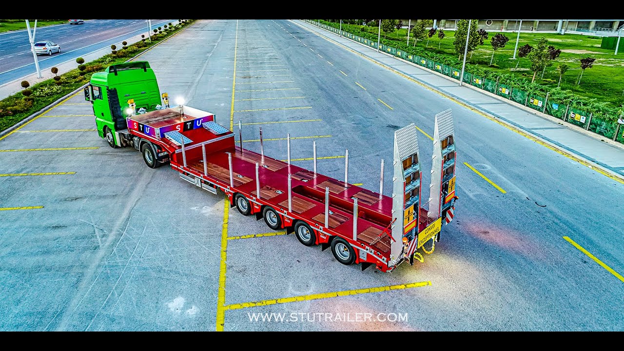 4 Axle Lowbed Trailer with Self Steering Axle - STU TRAILERS