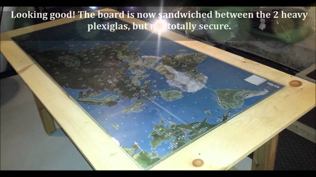 Custom Built Axis and Allies Table for Global 1940 - Step By Step Guide video.