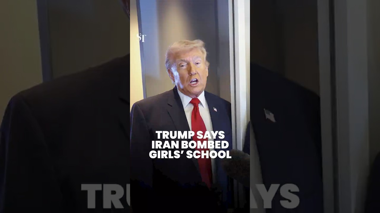 Trump says Iran behind elementary girls&rsquo; school bombing, rejects idea of settling war with Iran
