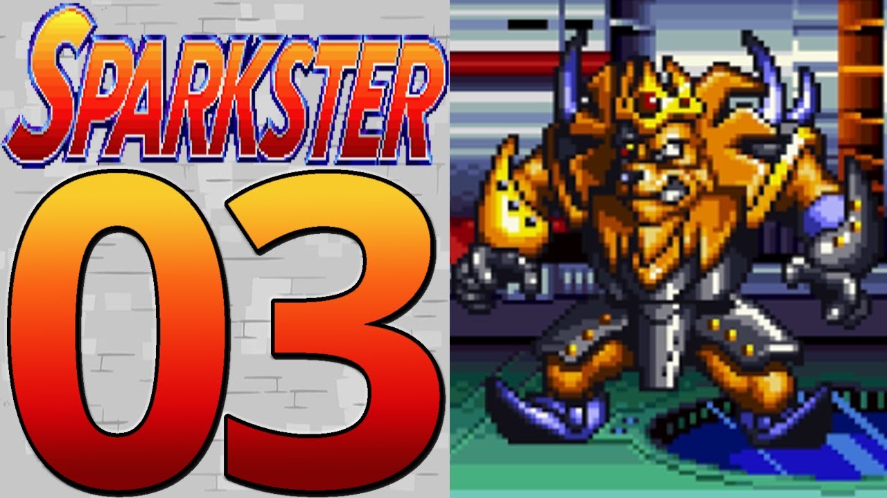 Sparkster (SNES) [Part 3] Generalissimo Lioness Battle!