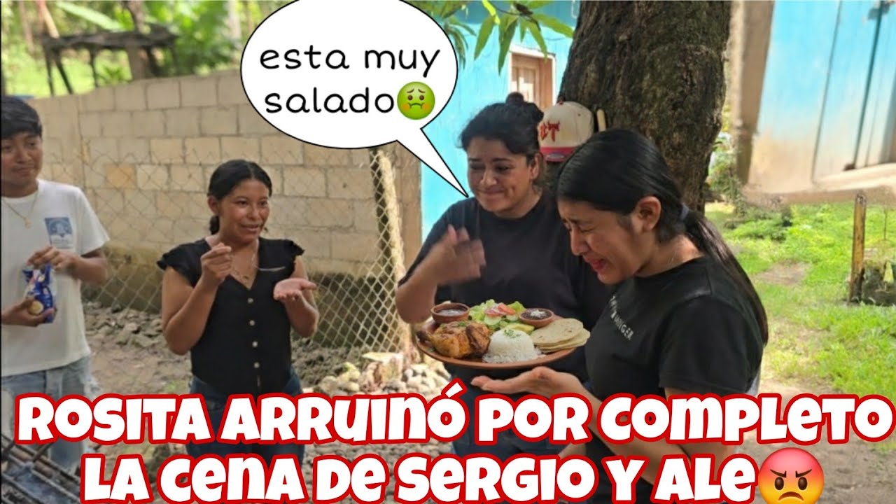 🚨DIOS MIO😡Rosa Hecho a Perder TODA LA CENA que Sergio Preparo para ALE😱Sergio Se Enojo con ROSA