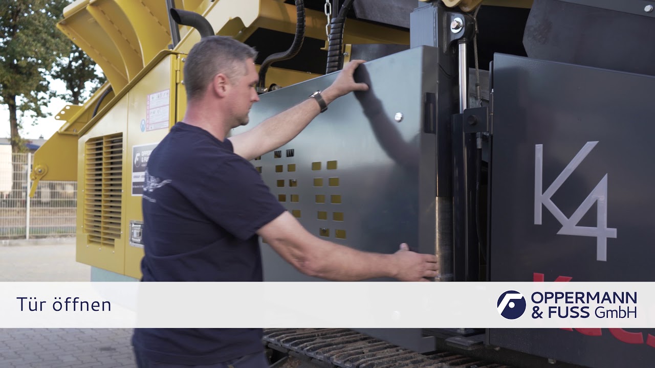 Keestrack K4 - Aufgeber ausklappen