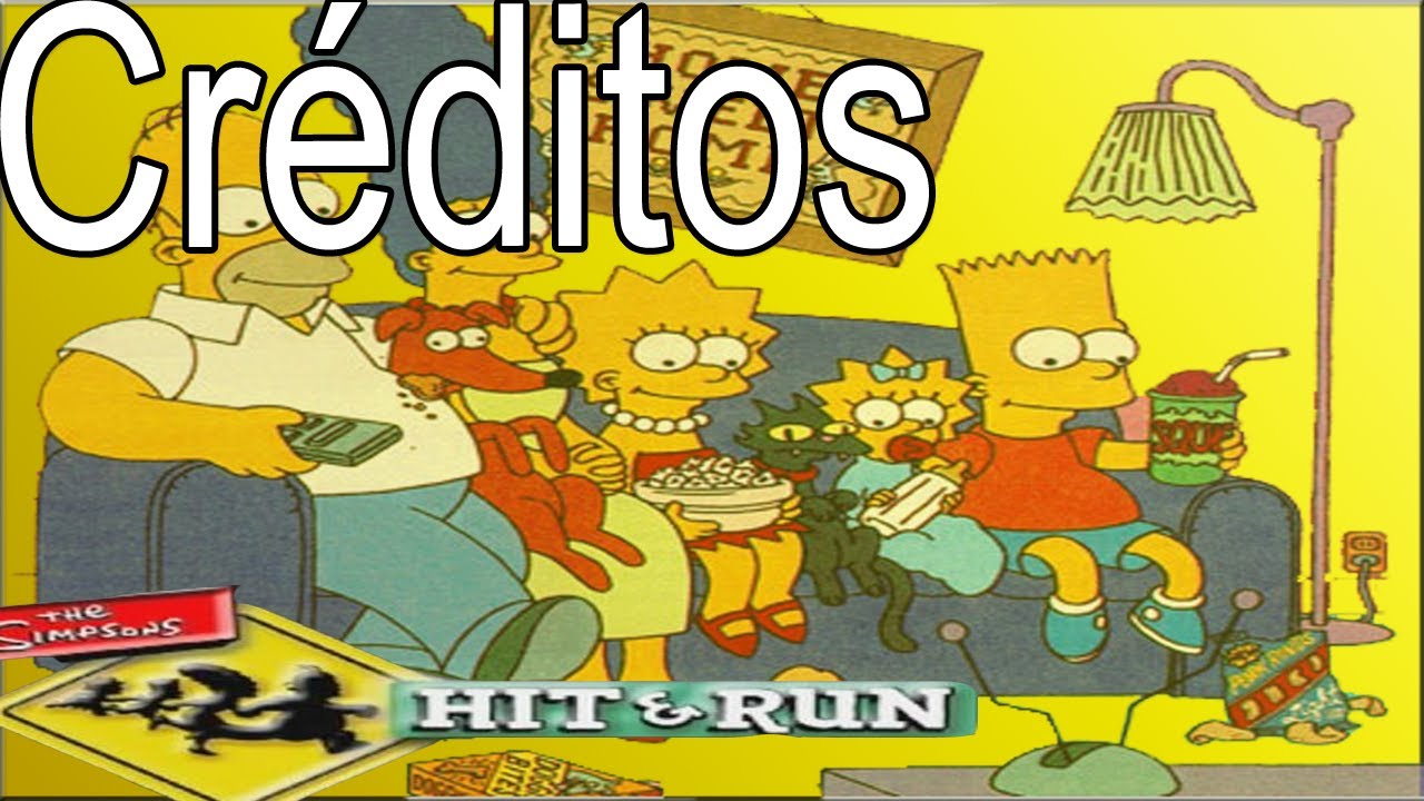 Los Simpsons Hit And Run: Créditos (Español).