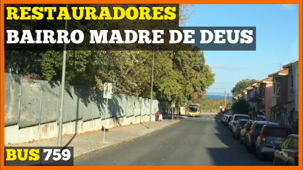 Lisbon, bus 759 ride from Restauradores to Bairro Madre de Deus