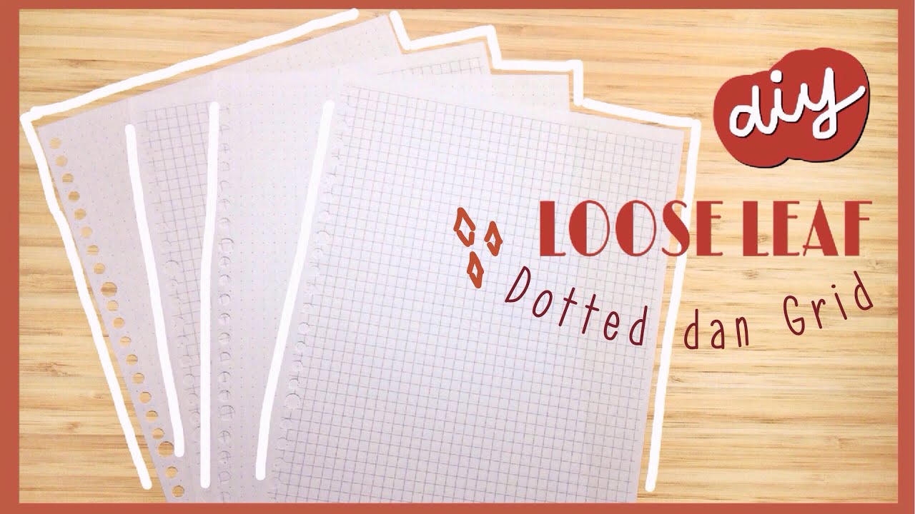 ㅡDiy Loose Leaf Dotted dan Grid | Indonesia