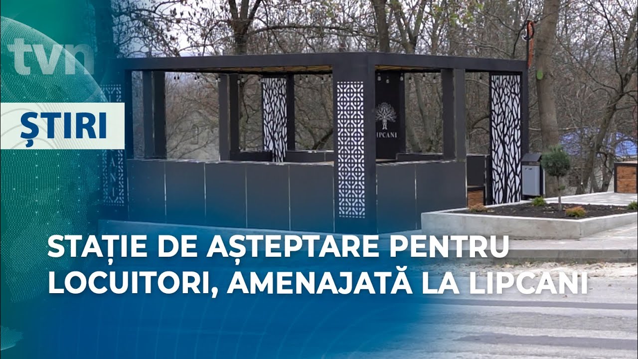 STAȚIE DE AȘTEPTARE PENTRU LOCUITORI, AMENAJATĂ LA LIPCANI
