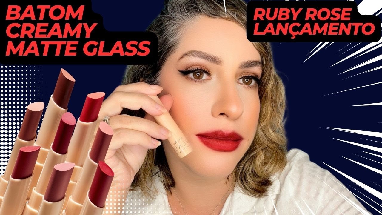 💖RUBY ROSE GLASS BATOM CREAMY MATTE 💄#rubyrose #batom #glass