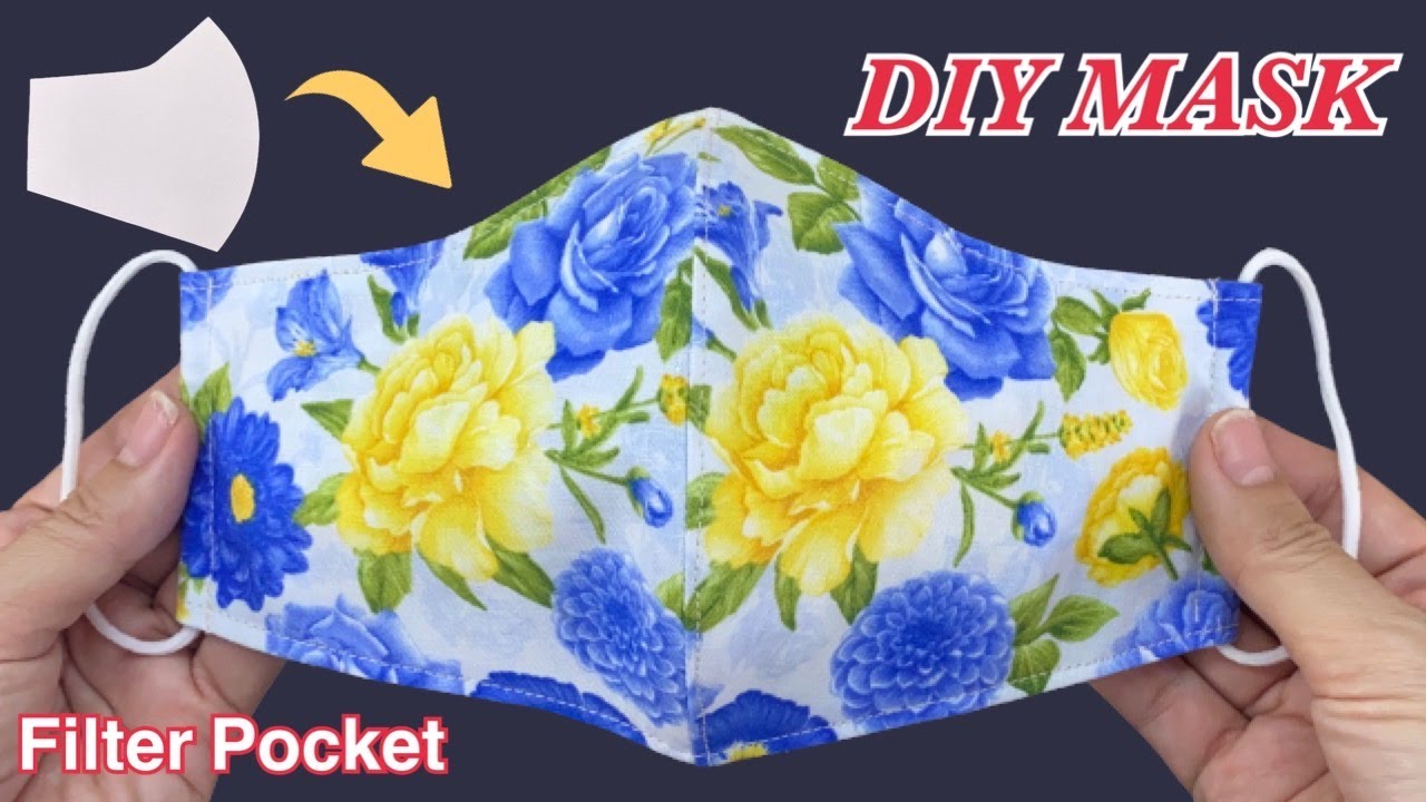 Diy Breathable Face Mask With Filter Pocket Create Very Easy Pattern Sewing Tutorial | How to Mask |