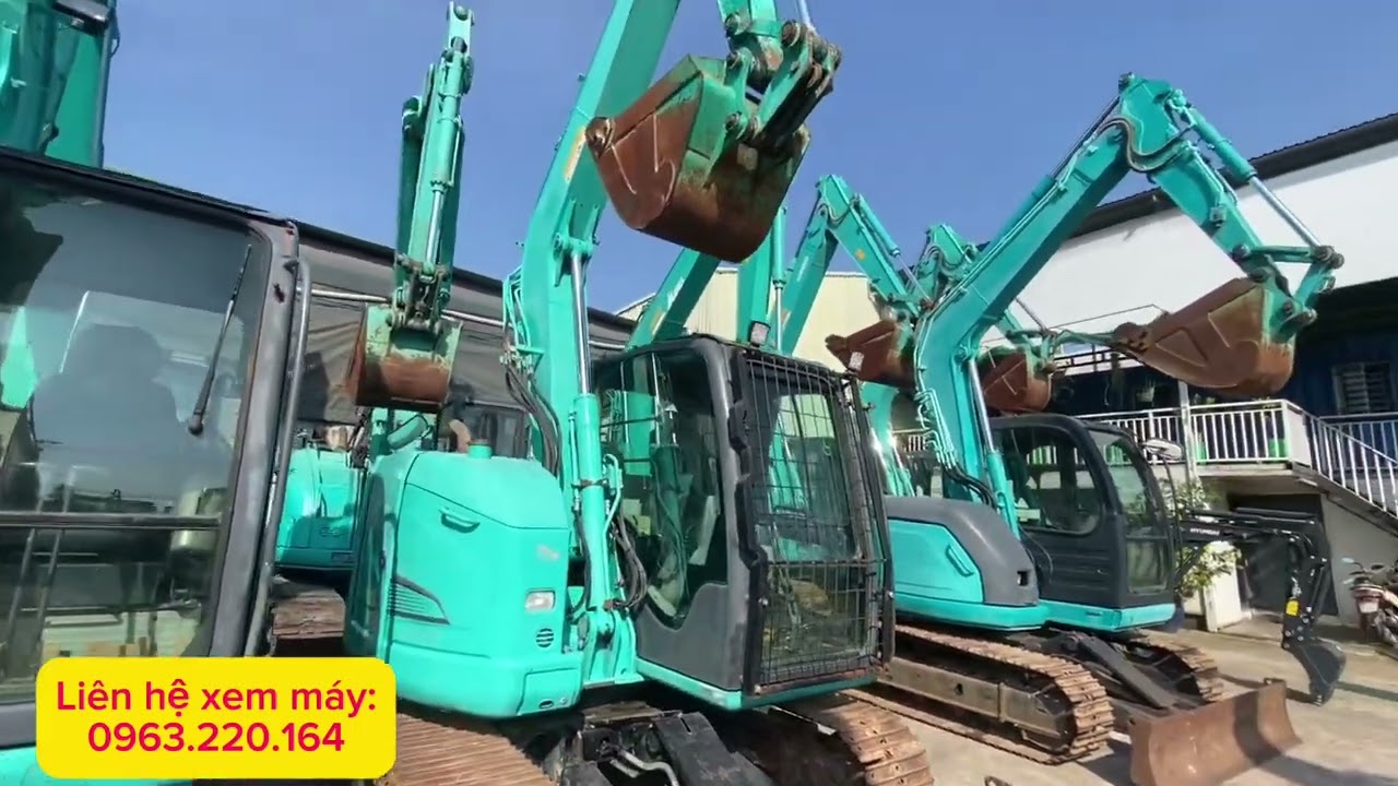 Báo Giá Xe Cuốc 03 Kobelco SK70 Và Kobelco Sk75 tại Bãi Bình Dương | Xe Cuốc 03 Hàng Bãi Nhập Nhật