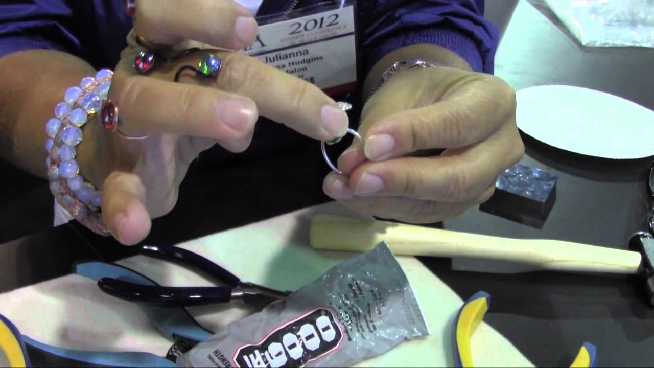 Easy Beadalon Wire Ring Tutorial. Charity Wings LIVE from CHA with Julianna Hudgins