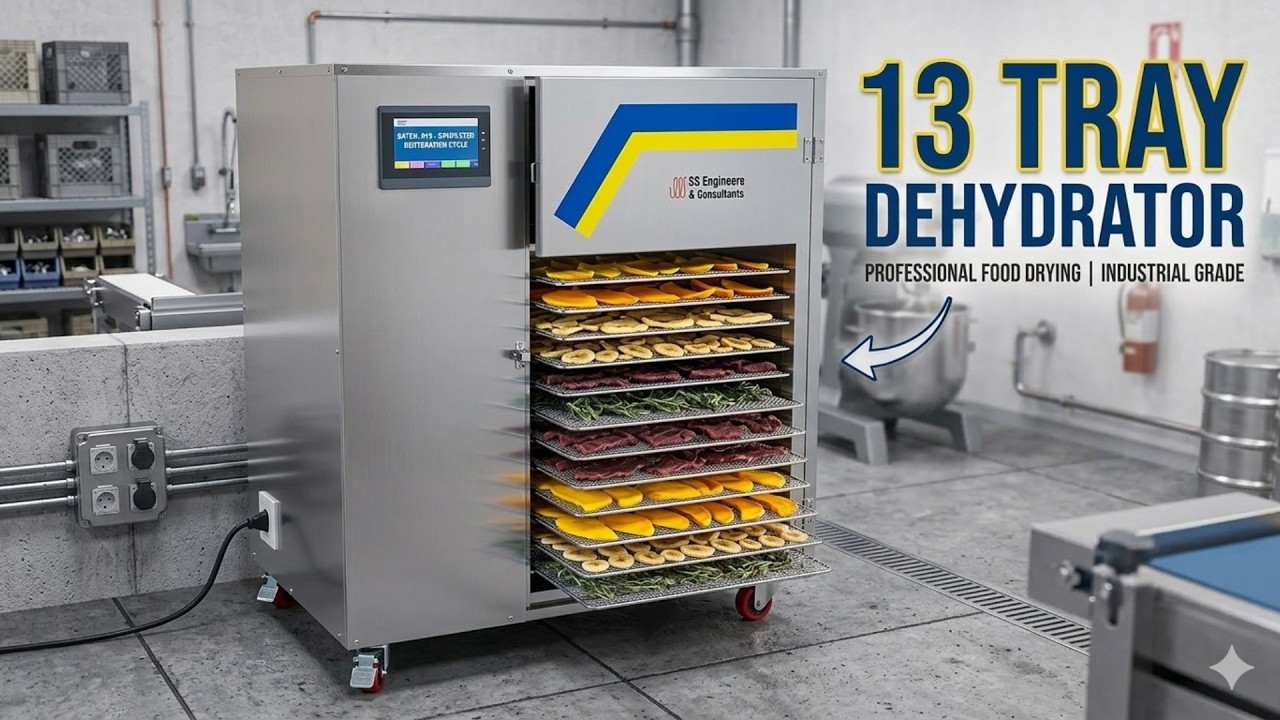 Сушилка для продуктов с тепловым насосом на 13 лотков | Эффективное сохранение фруктов и овощей #...
