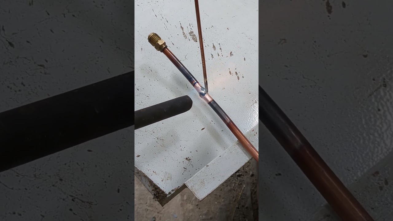 Brass pipe soldering #machine #soldring #repair #welding