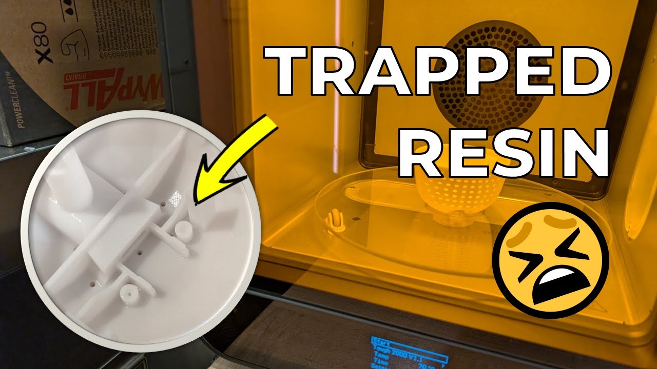 Simple TRICK for washing holes in resin prints