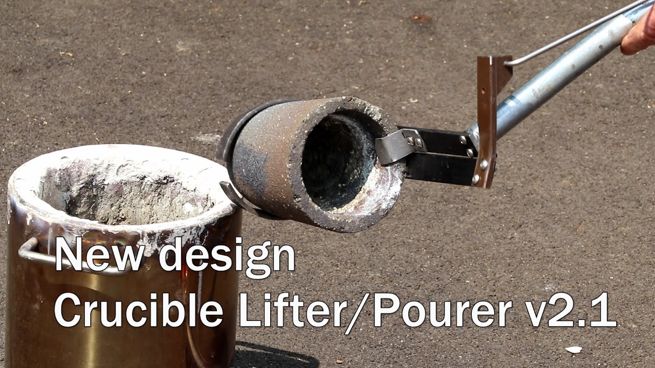 Metalcasting at Home Part 135. New Design Crucible Lifter/Pourer for Vevor Furnace