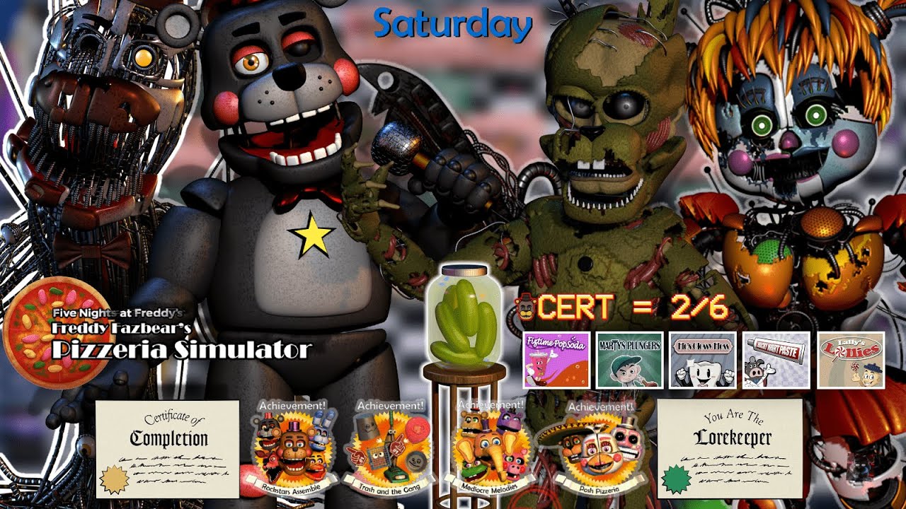 Freddy Fazbear's Pizzeria Simulator - Full Game Walkthrough Gameplay & Ending No Commentary [PART 1]