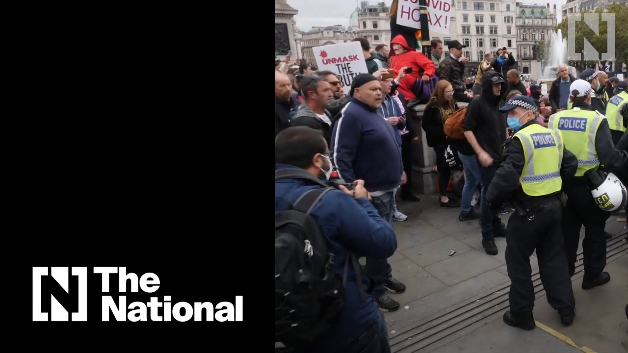 Clashes erupt in London as thousands protest UK lockdown measures
