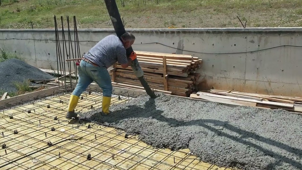 Döşeme Betonundan Önce, Ses ve Isı Yalıtımı İçin, Beton Altı Taş Yünü Uygulaması
