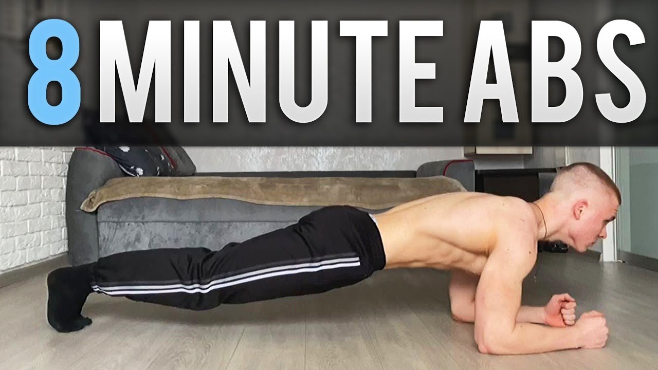 Effective ABS Workout In 8 Minute (No Equipment)