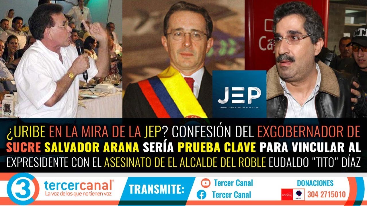 ¡URIBE EN LA MIRA! CONFESIÓN DE SALVADOR ARANA PRUEBA CLAVE DEL AS3SIN4T0 DE  EUDALDO 