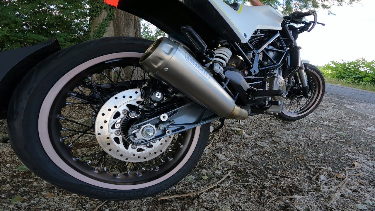 Arrow Titanium Pro-Race Exhaust vs Stock | 2019 Husqvarna Vitpilen 401