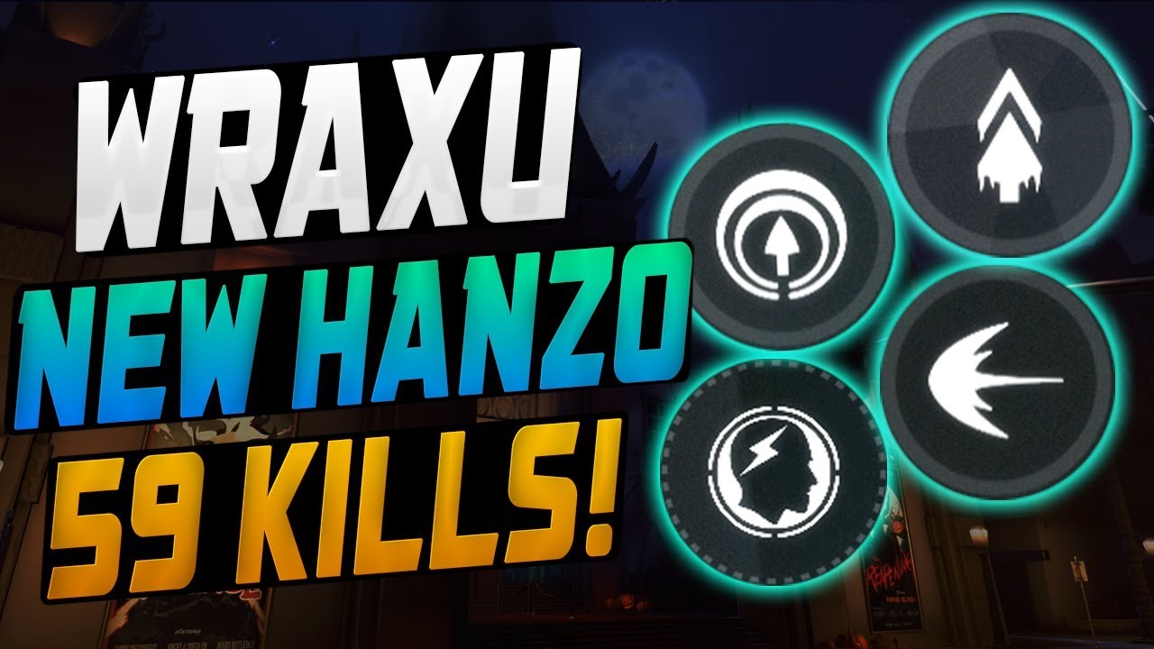 WRAXU DOMINATING AS NEW HANZO! 59 ELIMS! [ OVERWATCH SEASON 10 TOP 500 ]