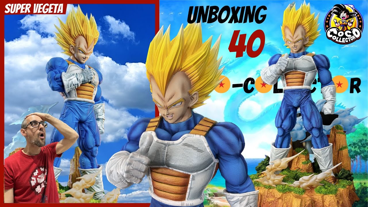VEGETA SSJ 1/6 Clouds Studio Dragon Ball Z Resin Statue UNBOXING 40 Y REVIEW