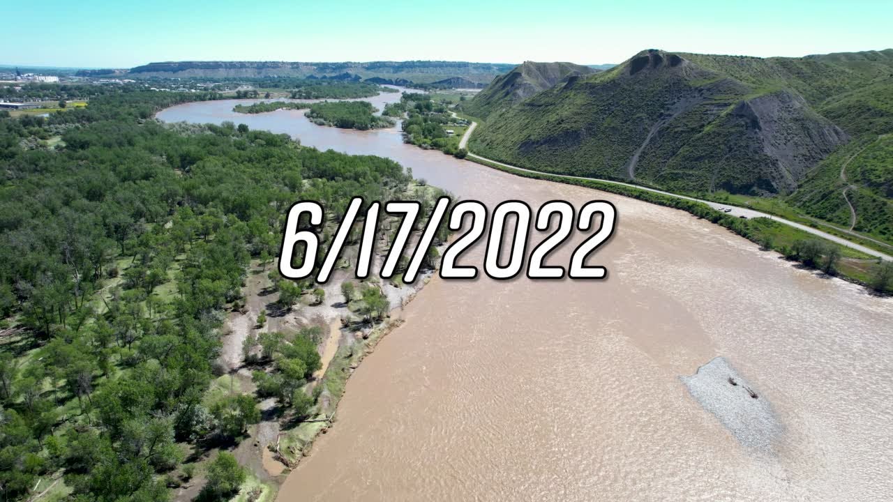 Watch Now: Drone footage of flood damaged areas around Billing Friday