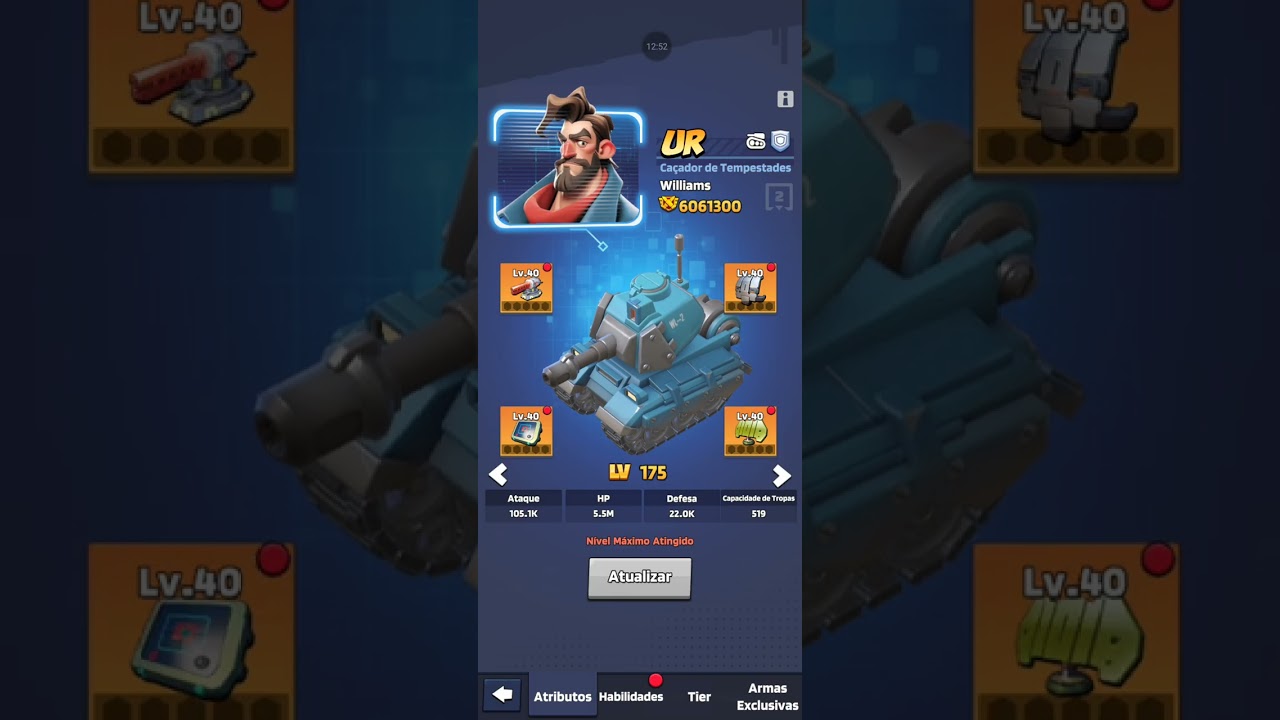 LAST WAR - armas exclusivas de TANQUE