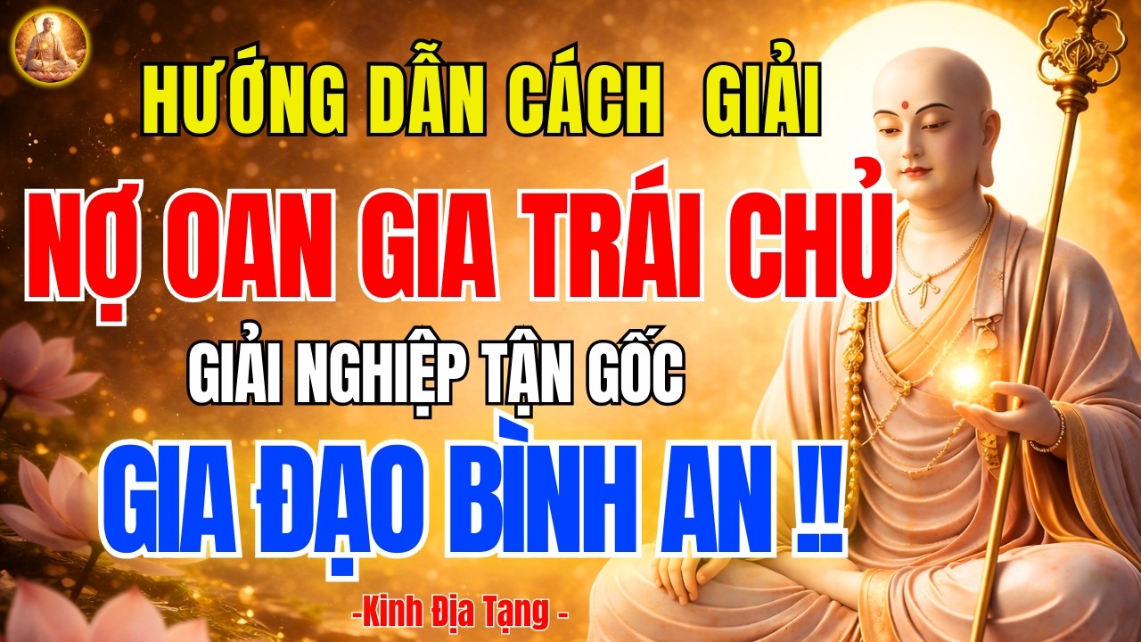 Địa Tạng Vương Bồ Tát Dạy Cách Trả Nợ Nghiệp Chướng 🙏 Gia Đình Bình An, Phước Lành Đến Mỗi Ngày