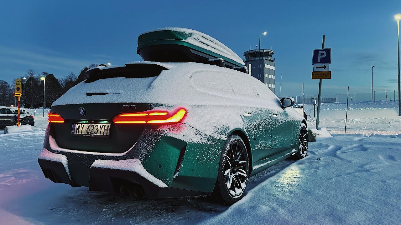 Wjechałem na zamarznięte jezioro 2,5 tonowym superkombi! | SZWECJA | BMW M5 TOURING | #GCOS