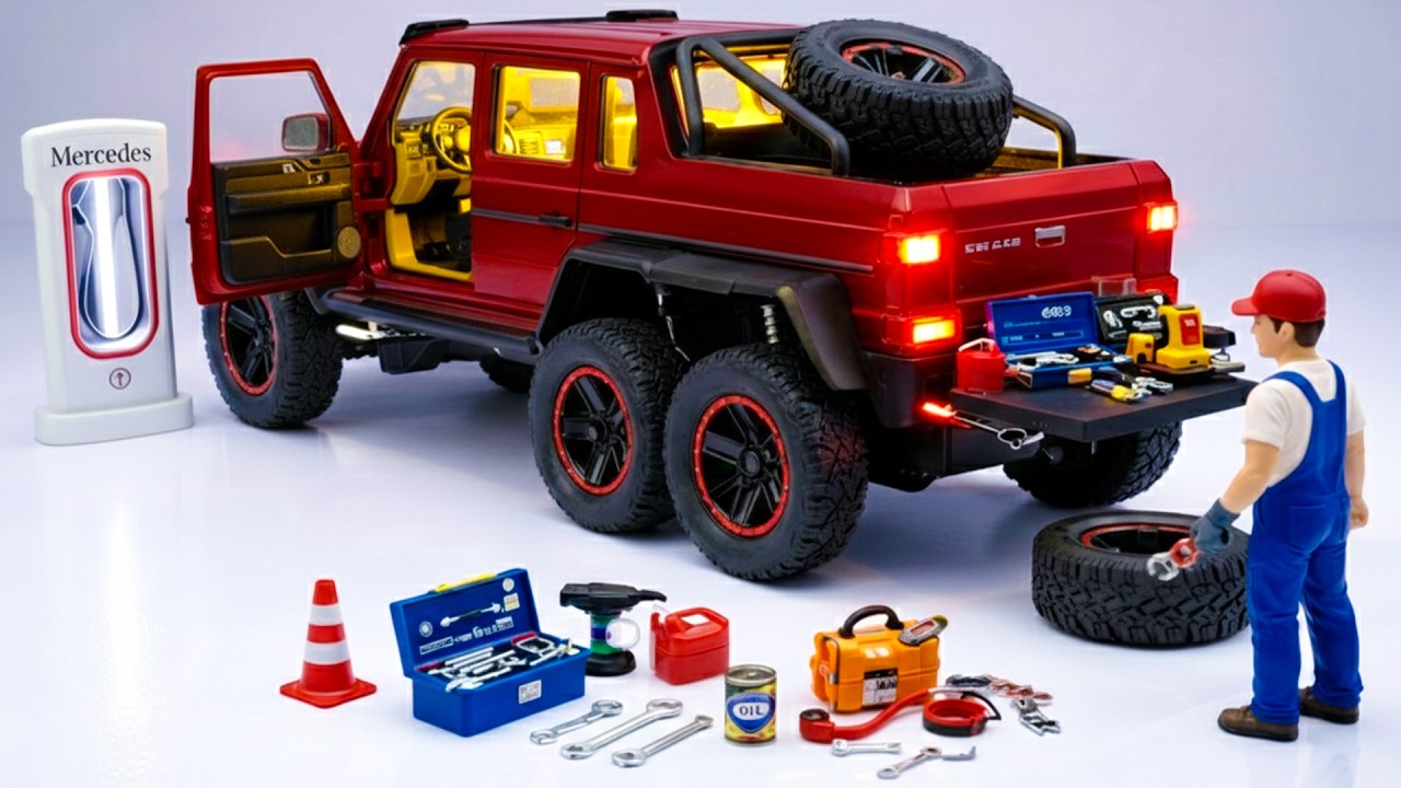 Unboxing of Scale Model Mercedes AMG G63 Car 6×6 1:18  | Diecast Model Cars | Offroading | Miniature