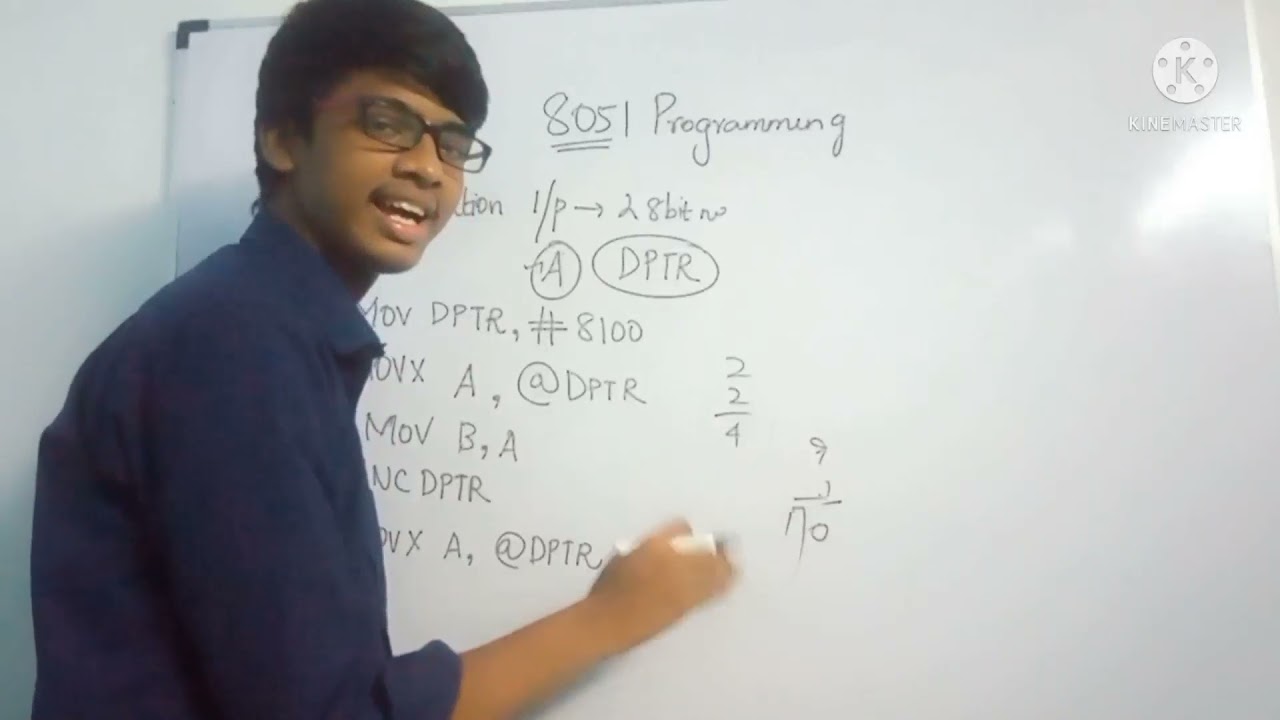 Addition of two 8 bit numbers using 8051 programming in Tamil | Assembly language |