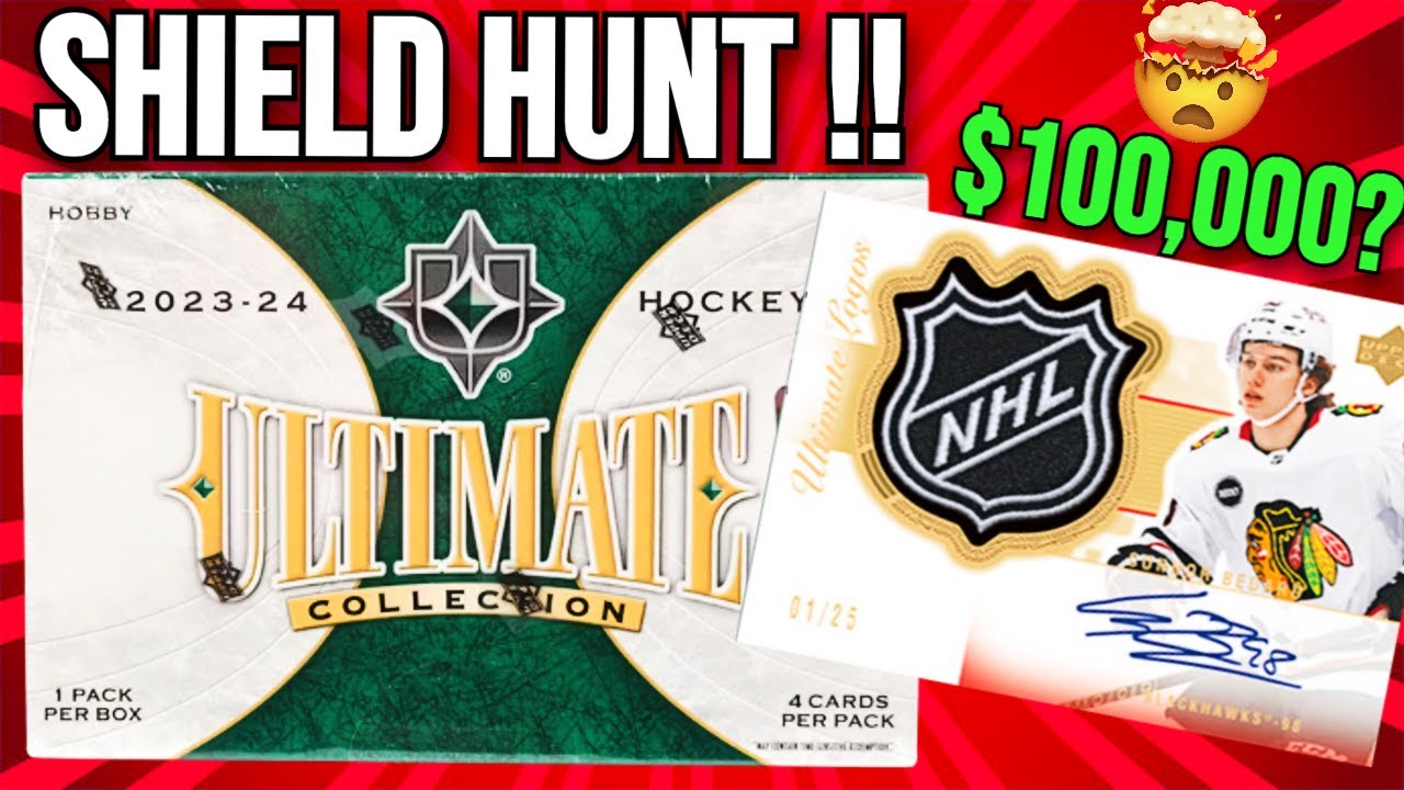 $100,000 CARD !!? 2023-24 Upper Deck Ultimate Collection Hockey Hobby Box Opening !!