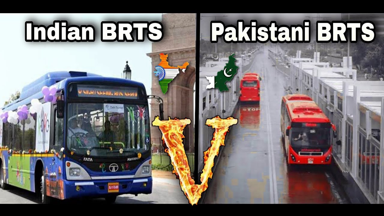 India Vs Pakistan Metro Bus | Indian Buses Vs Pakistani Buses | BRTS Comparison | Hindi