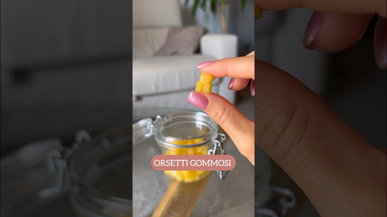 ORSETTI GOMMOSI 🍊solo succo di arancia e amido di mais! Una coccola golosa! #food #shorts
