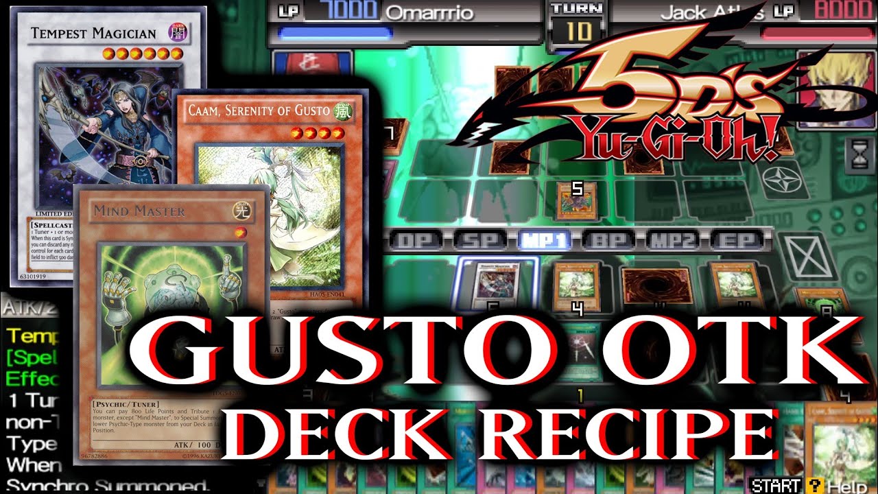 Gusto OTK Deck | Tempest Magician OTK Deck - Yu-Gi-Oh 5D's Tag Force 6 #50