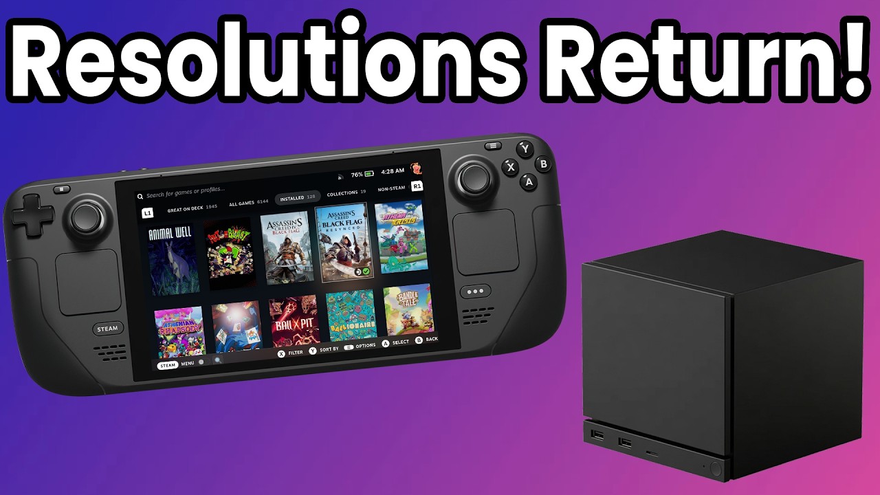 Valve Brings Back Max Game Resolutions!