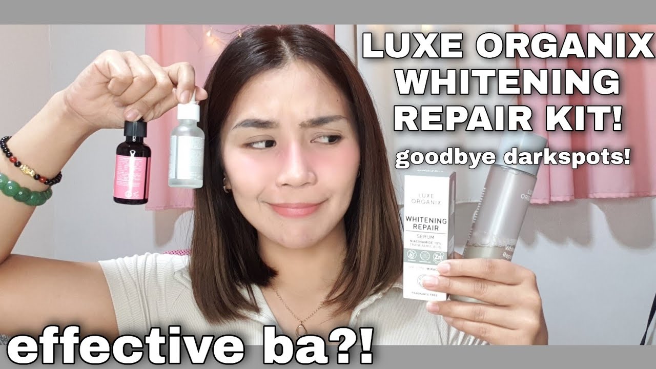 BEST SKINCARE FOR DARK SPOTS? LUXE ORGANIX WHITENING REPAIR KIT REVIEW!