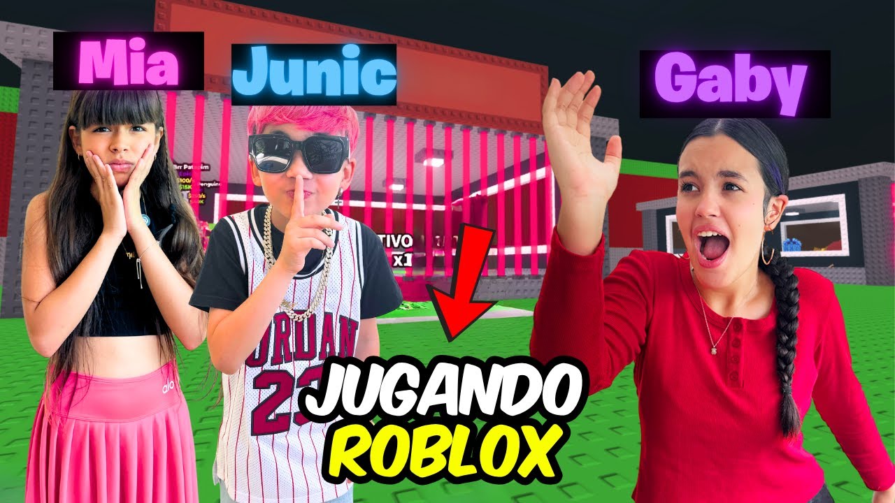JUGANDO ROBLOX CON MIA Y JUNIC, ESTO PASO!