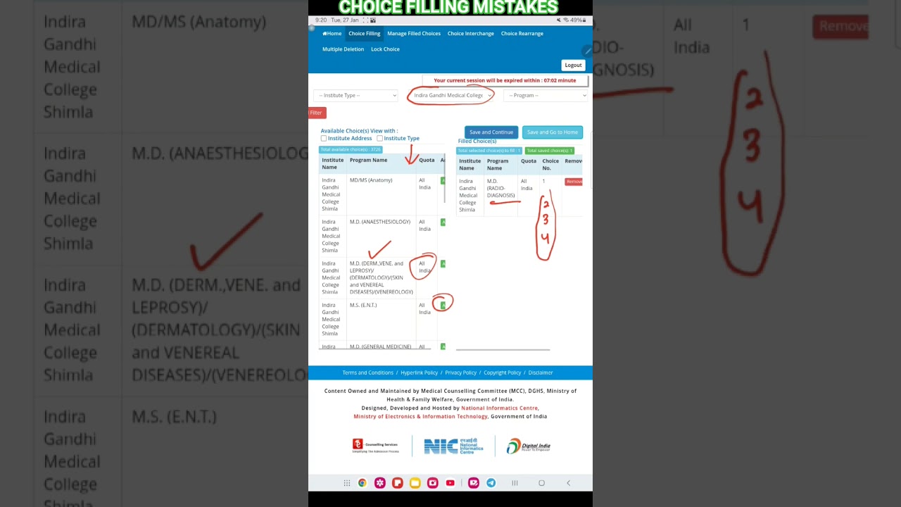 NEET PG 2025 Counselling Round 3 ❌ Choice filling mistakes One Miss = Year Lost #neetpg2025