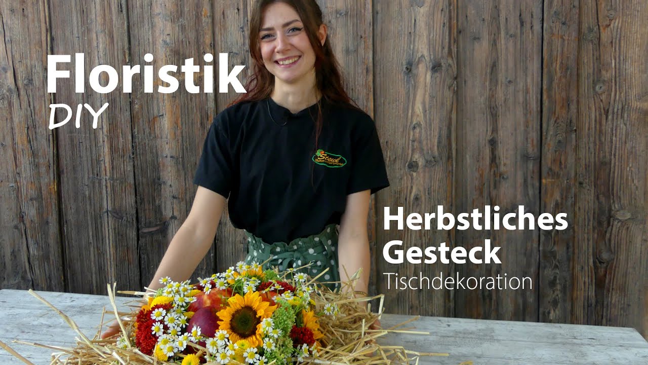 Gesteck für den Herbst und Erntedank | Schnelles DIY