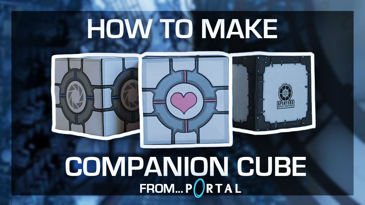 How To Make A Papercraft Companion Cube