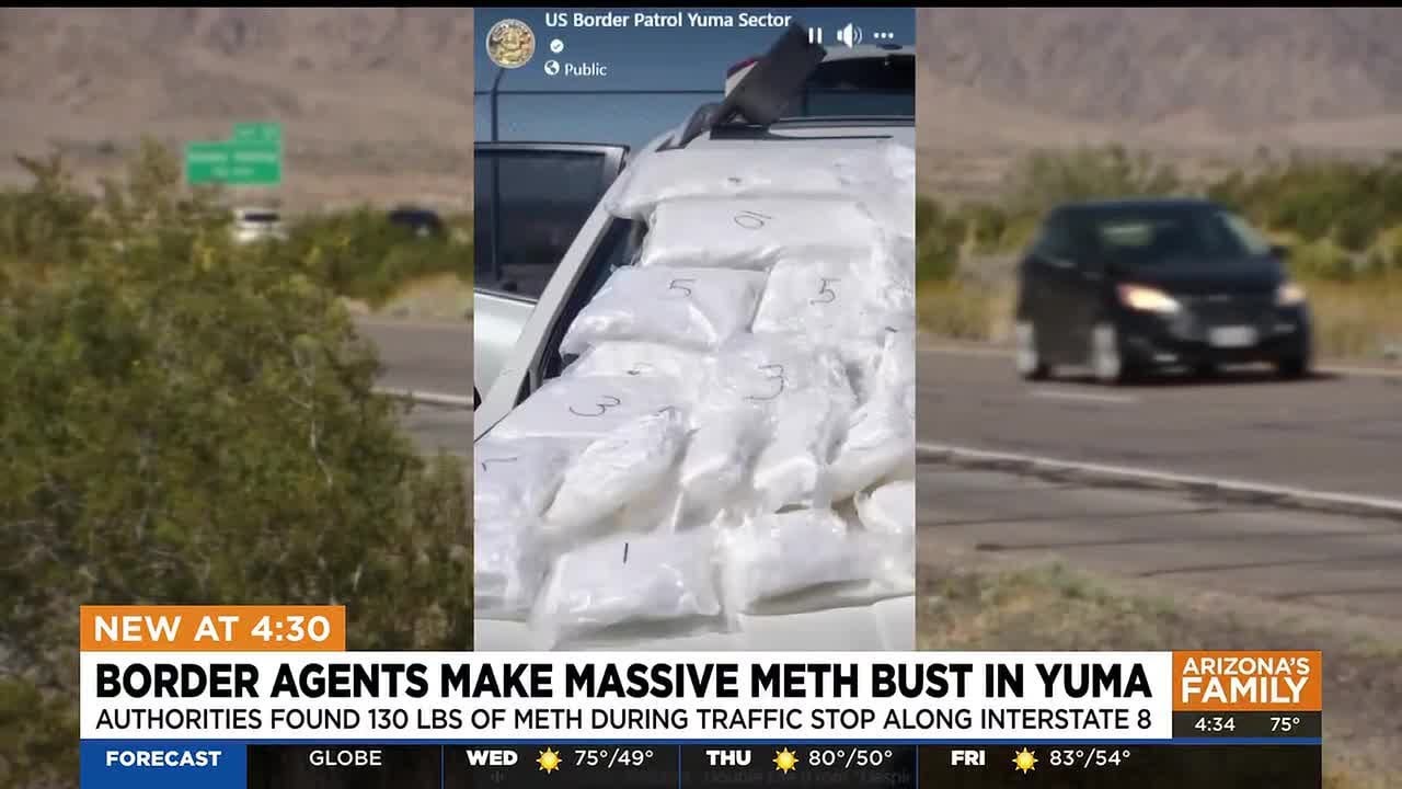 Border agents make major meth bust on Yuma interstate